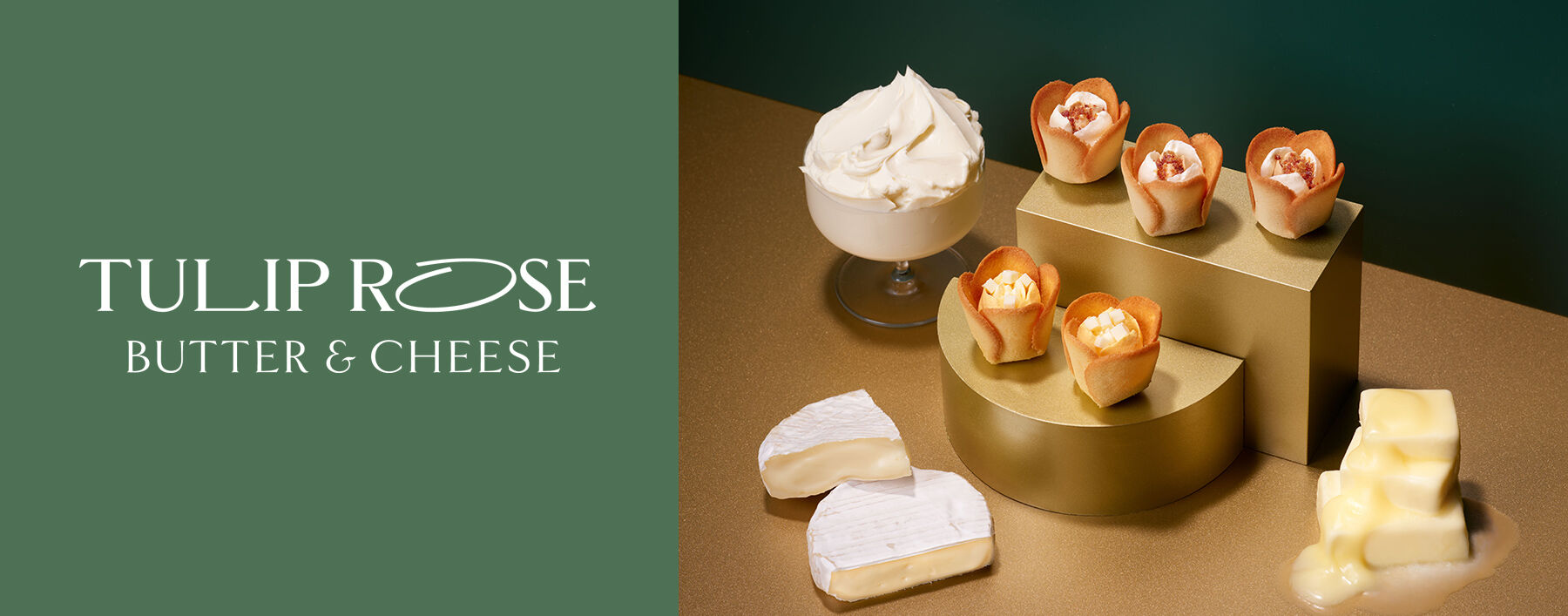 TOKYO TULIP ROSE Langues de Chat Flower - Butter and Cheese -