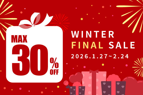 WINTER FINAL SALE is on now! 【Online Order Only】