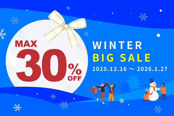 WINTER BIG SALE is on now! 【Online Order Only】