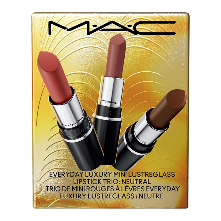 Everyday Luxury Mini Lustreglass Lipstick Trio: Neutral