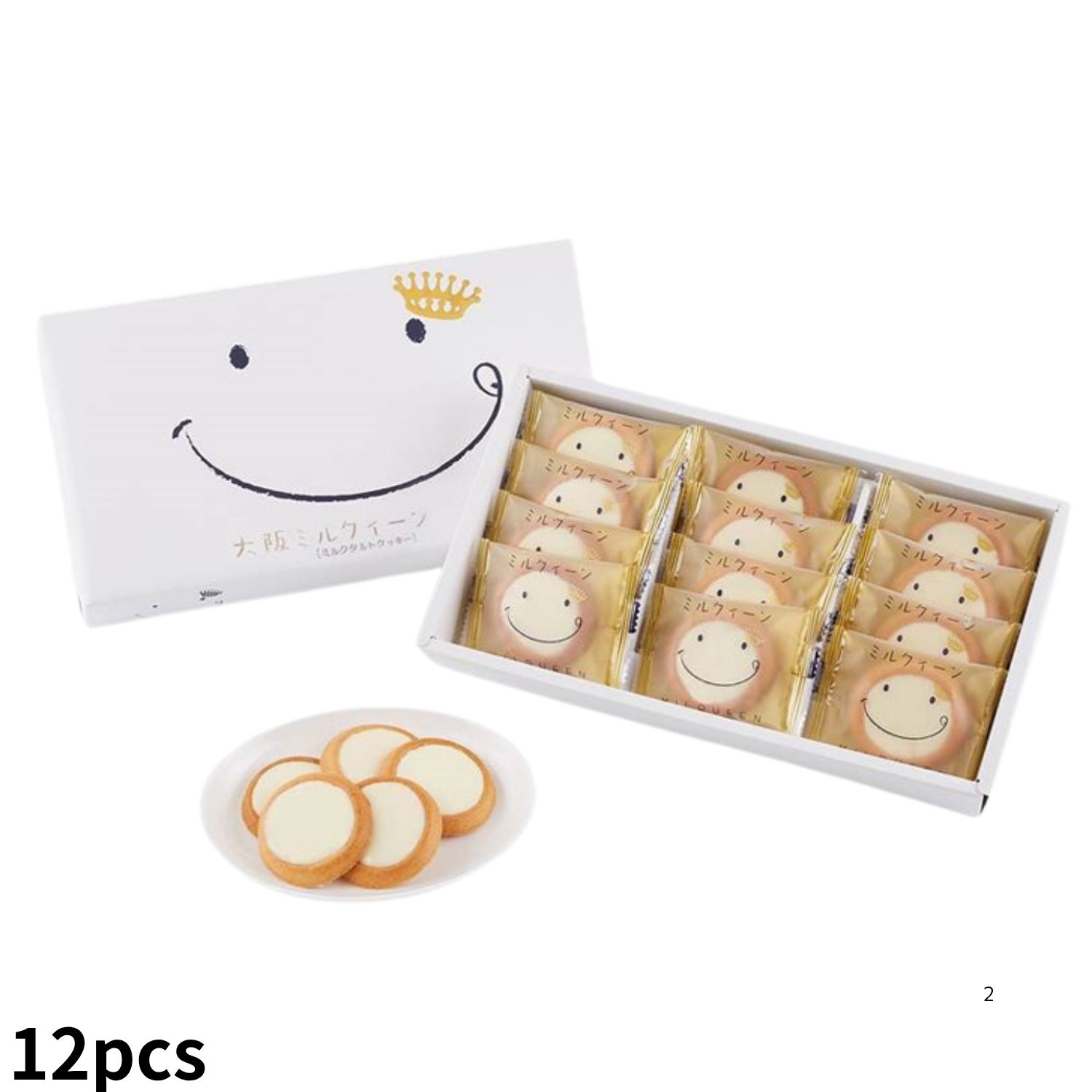 Osaka Milqueen Milk Tart Cookie 12P