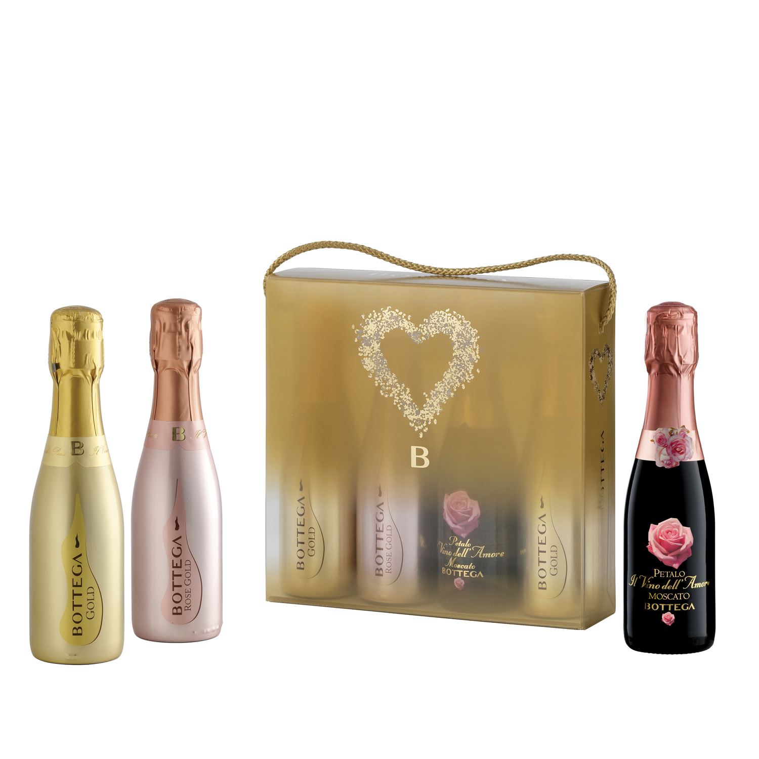 【オンラインショップ】 Bottega Box 4 x 200ml Sparkling 200ml of ワイン