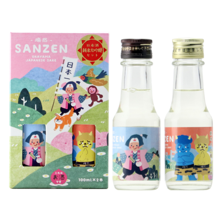 Sanzen Junmai Daiginjo Omachi & Yamadanishiki Momotaro Set 100ml×2