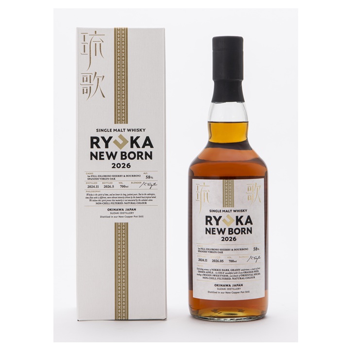 SINGLE MALT WHISKY RYUKA NEW BORN 2026 alc58% 700ml