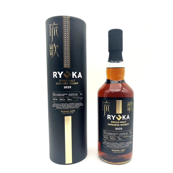 SINGLE MALT WHISKY RYUKA JAPANESE 2025 alc58% 700ml