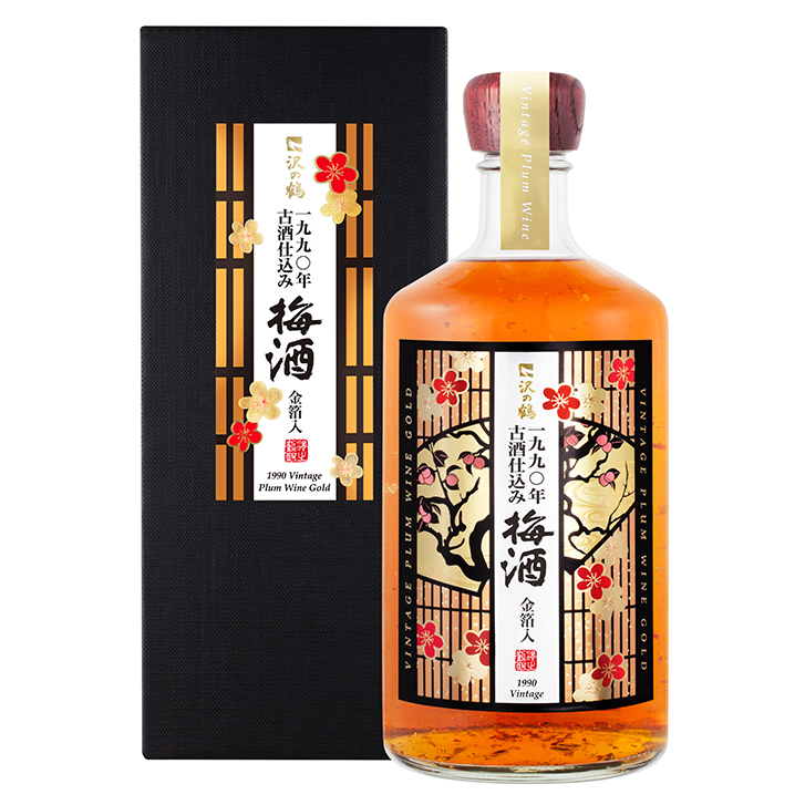 沢の鶴 1990年古酒仕込梅酒金箔入 720ML