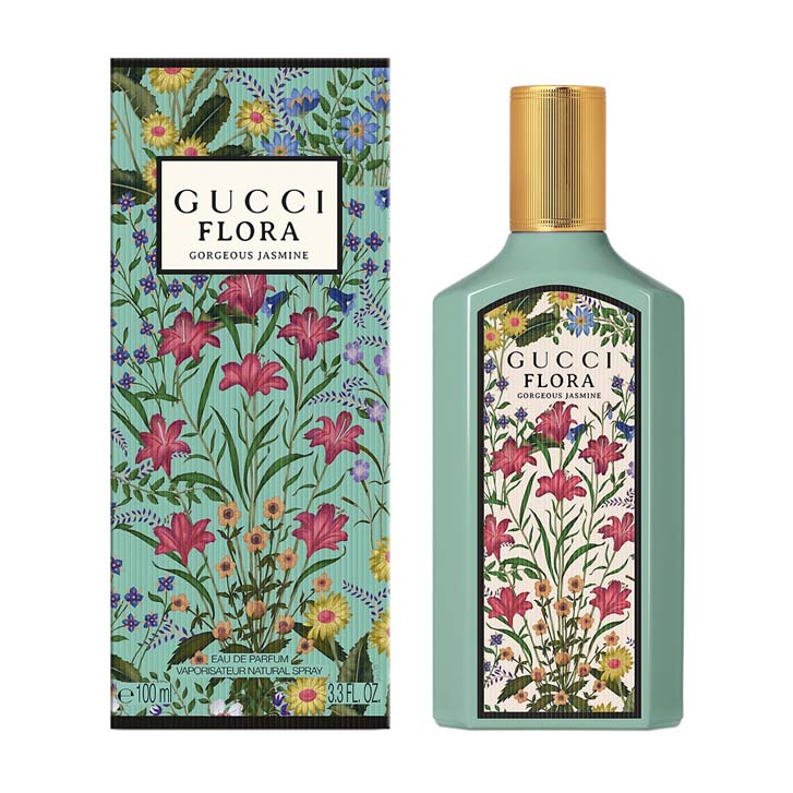 【美品】〔グッチ フローラ〕 ゴージャス ジャスミンオードパルファム100 ML グッチ フローラ 〕ゴージャス ジャスミン オードパルファム 50