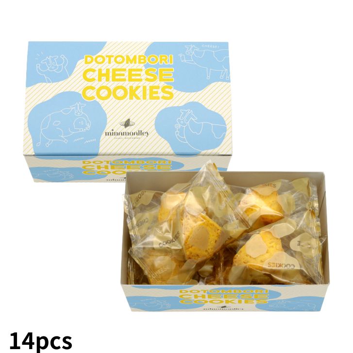 Dotonbori Cheese Cookies 14pieces - 【Official】Duty Free Online