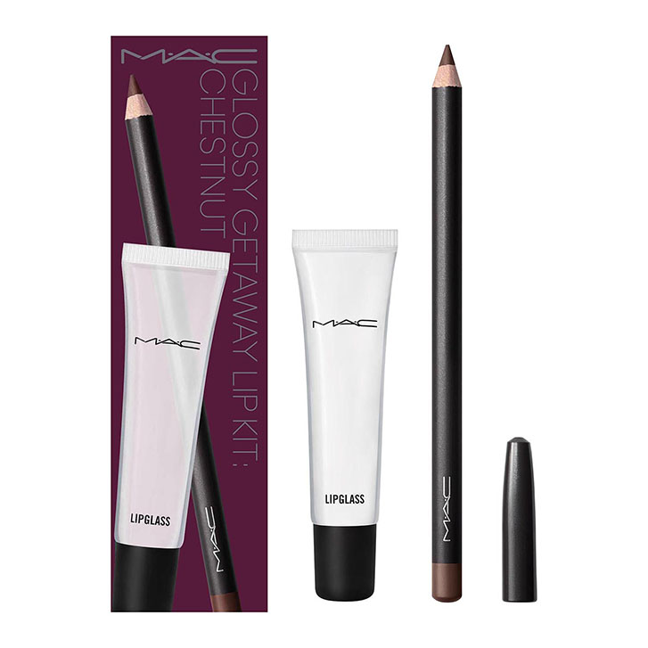 リップセット グロッシー ゲッタウェイ リップ キット CHESTNUT